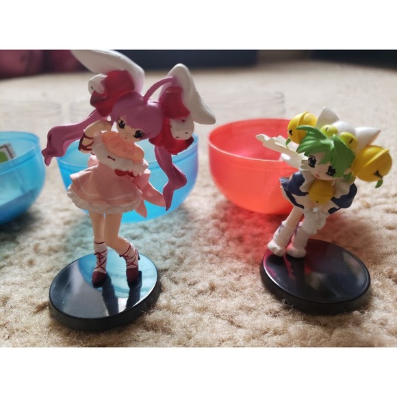 Di Gi Charat Complete lot of 4 figure Dejiko Usada Piyoko Puchiko Gashapon NIB - Picture 10 of 11